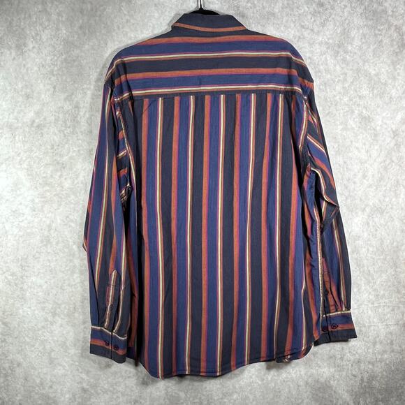 Willie‎ Esco Shirt Mens XL Multicolor Striped Button Up Western Cowboy Casual - Picture 5 of 9